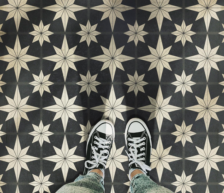 How would you like the beauty of an ornate rug without the worry of meticulous traffic and use restrictions? Three words: Vintage Vinyl Floorcloths.