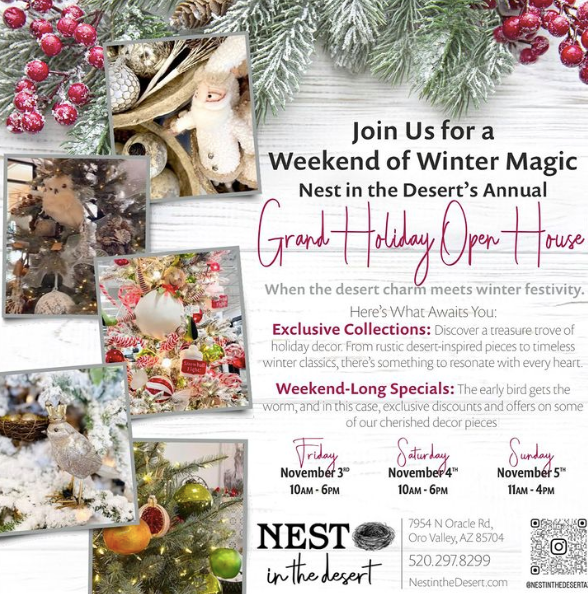 🎄 Join Us for a Weekend of Winter Magic at Nest in the Desert! 🎄